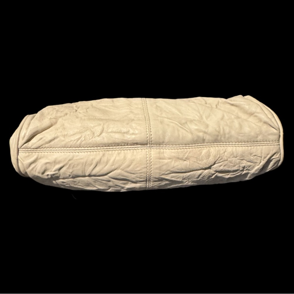 Dolce & Gabbana Miss Curly Cream “Wrinkled” Leather Shoulder Bag - Picture 8 of 11